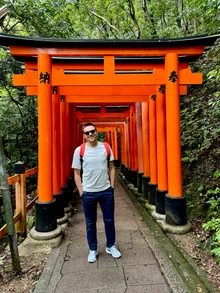 Me with Classical Kyoto’s Red/Orange Tori behind